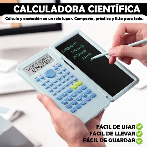 CALCULADORA CIENTÍFICA CON NOTE PAD