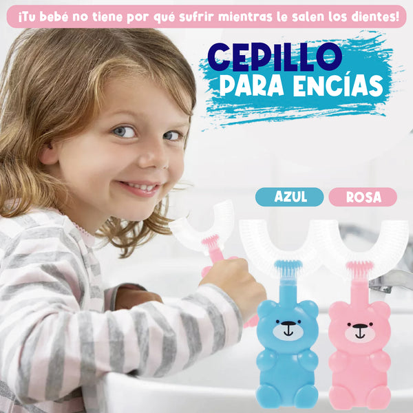 CEPILLO PARA ENCÍAS DE BEBE + RODILLERAS