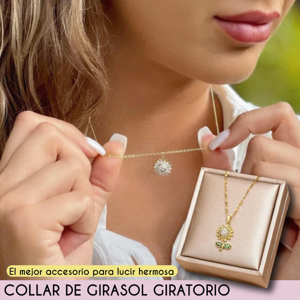 COLLAR DE GIRASOL GIRATORIO