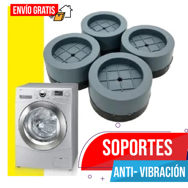 SOPORTES ANTI-VIBRACIÓN PARA LAVADORA (4 UNDS)