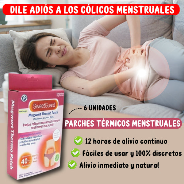 2 CAJAS PARCHES TÉRMICOS MENSTRUALES (12 PARCHES)