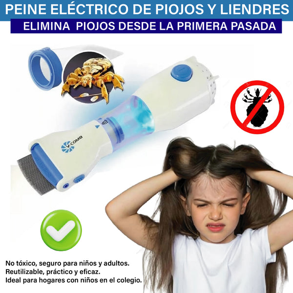 PEINE ELÉCTRICO PARA PIOJOS Y LIENDRES