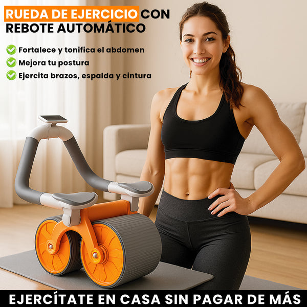 RUEDA DE EJERCICIO CON REBOTE AUTOMATICO